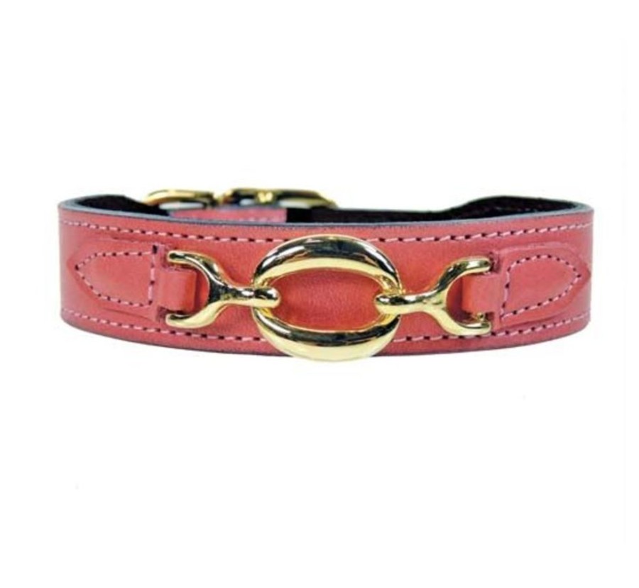 Hond Hartman and Rose Hondenhalsband | Hartman And Rose Hondenhalsband Hartman Verguld Beslag Roze